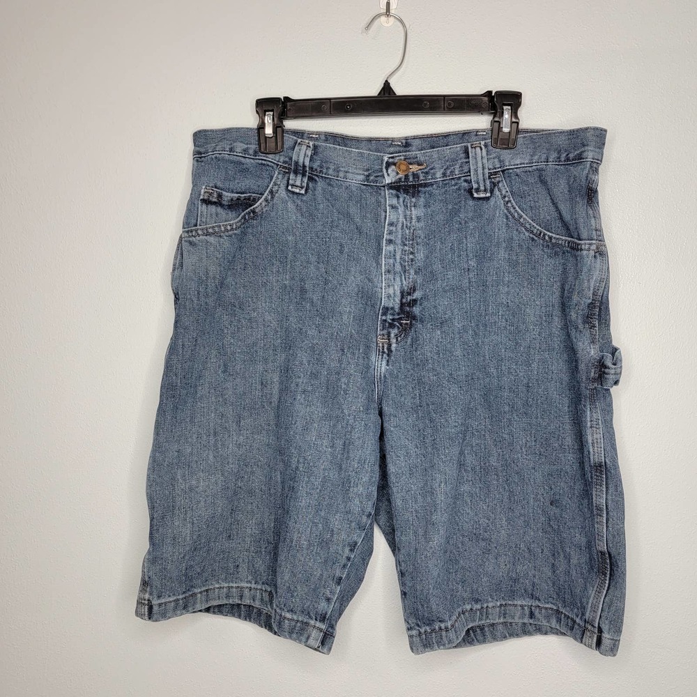 36 Wrangler Cargo Denim Shorts Jeans Jean Y - Picture 1 of 11